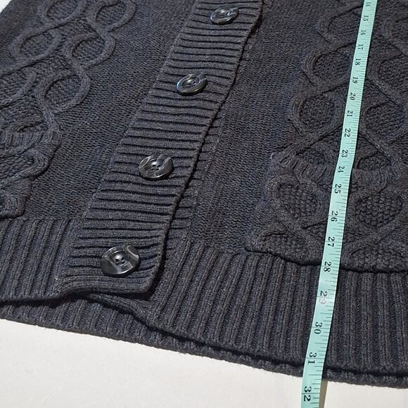 Gap Sweater Women's Large Long Short Sleeve Cardigan Dark Academia Classic Prep - Picture 6 of 8